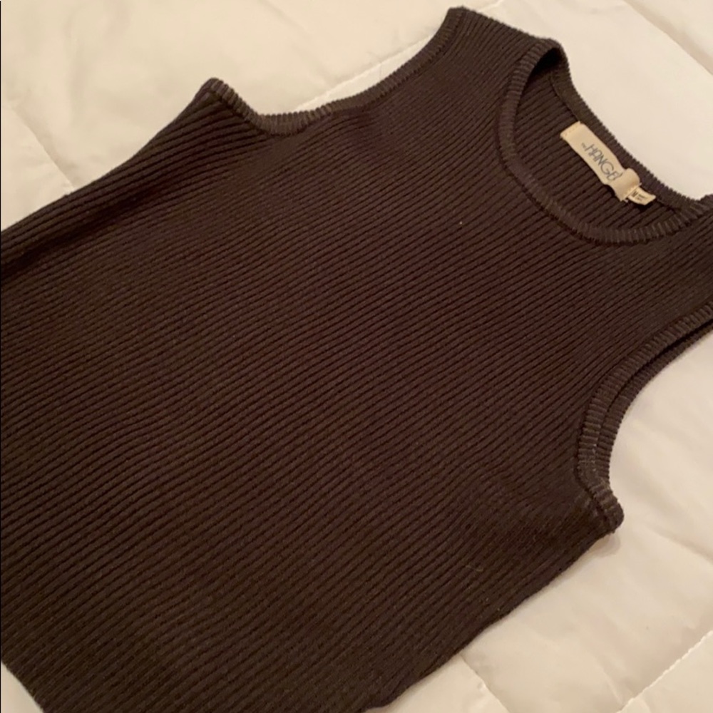 Halter ribbed crop top